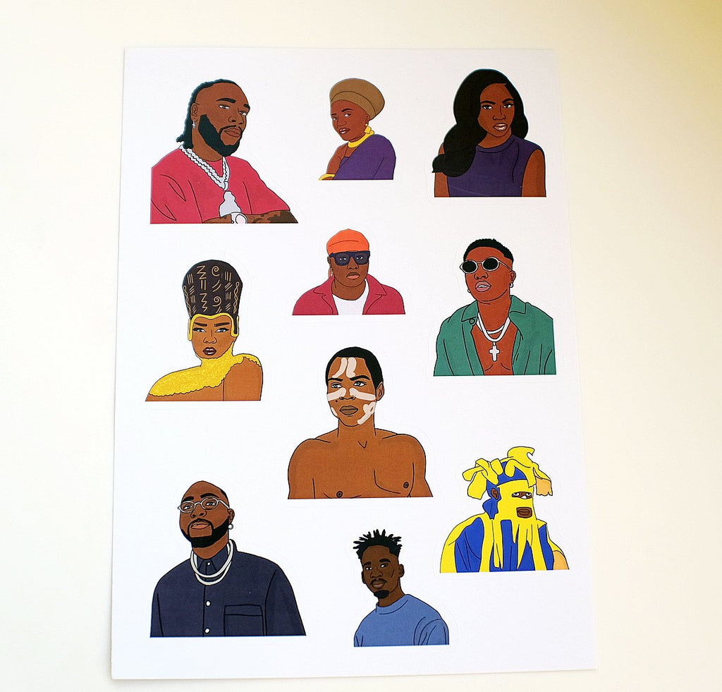 Afrobeats | Sticker Sheet (10 pcs)