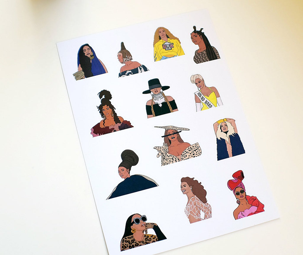 Queen Bey | Sticker Sheet (13 pcs)