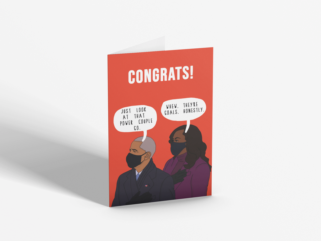 Congrats, Power Couple Goals | Blank Card