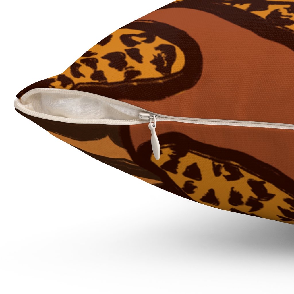 Lounging In The Wild Square Pillow