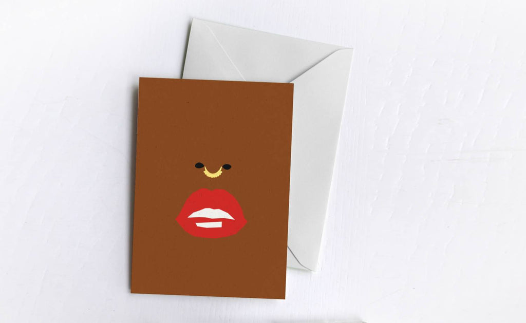 Read My Lips | Blank Greetings Card
