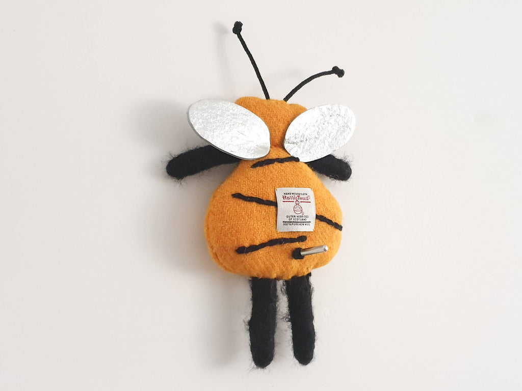 Art Doll - Bumblebee  - Harris Tweed