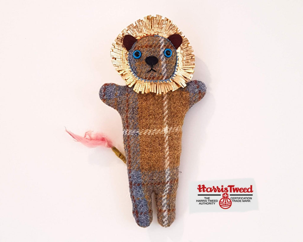 Art Doll - Lion - Harris Tweed