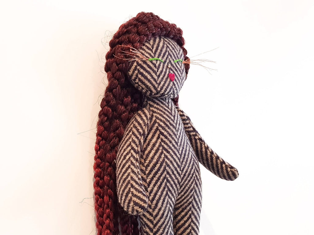 Afro Doll - Red Jumbo Braids