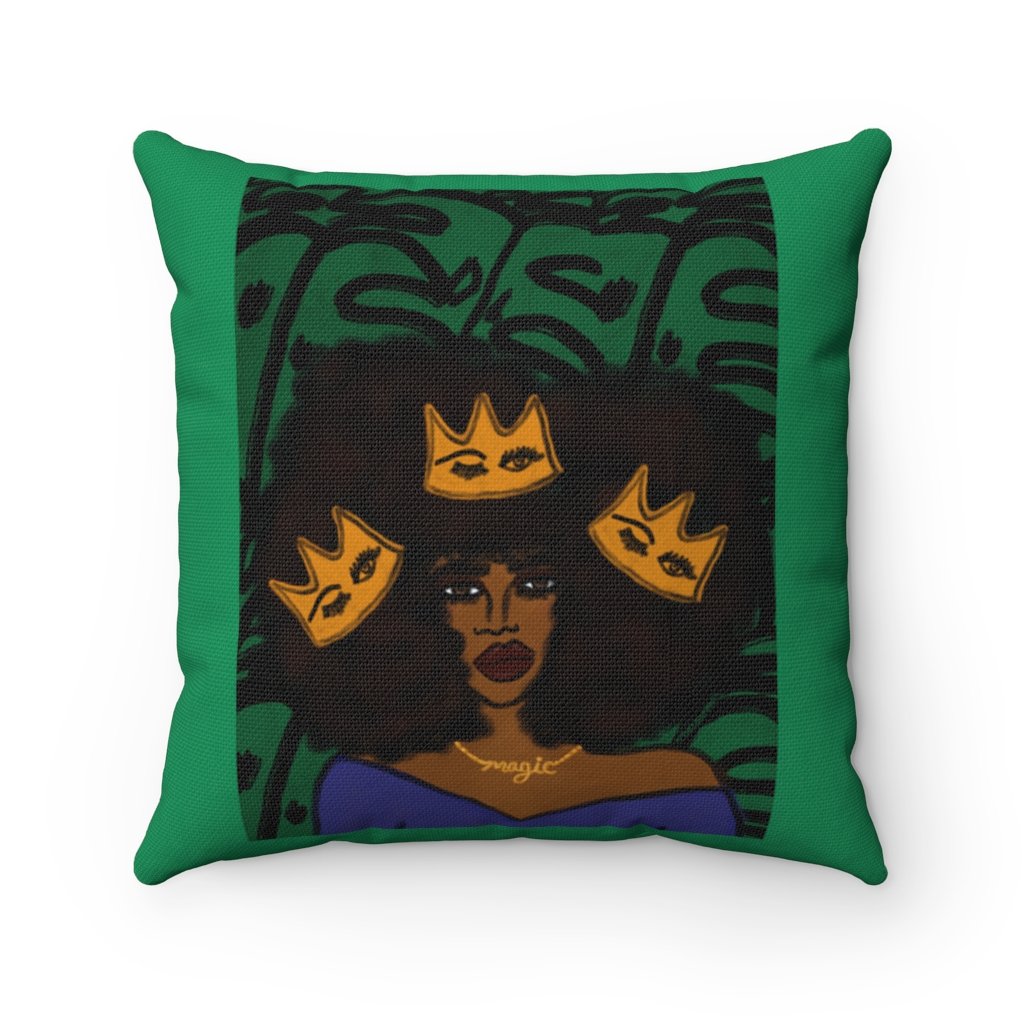 Wear Your Crown Square Pillow