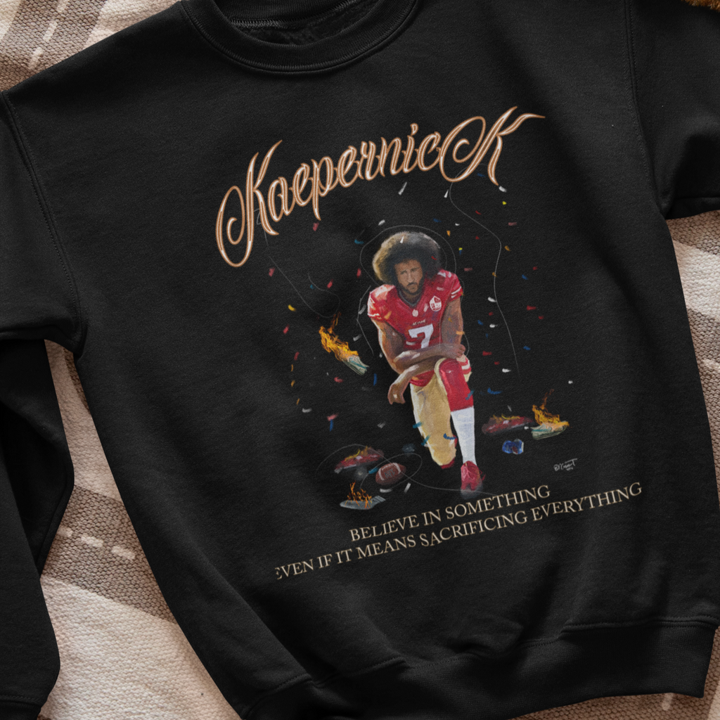 Kaepernick believe in something shirt best sale